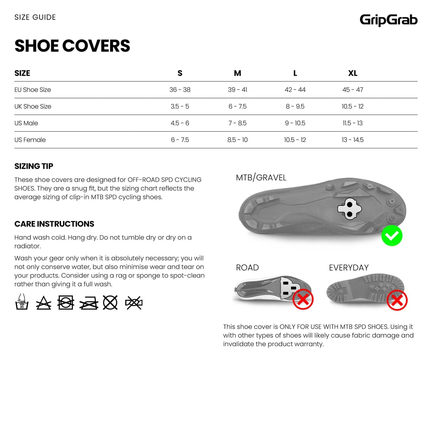 Couvre-Chaussures GRIPGRAB EXPLORER WATRPROOF GRAVEL Noir