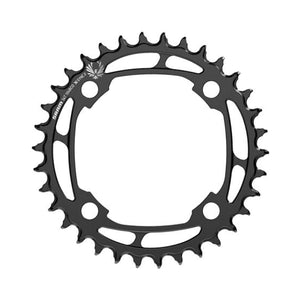 Plateau Mono SRAM EAGLE X-SYNC2 12V Acier 4 Trous 104mm — vue du plateau sur fond blanc