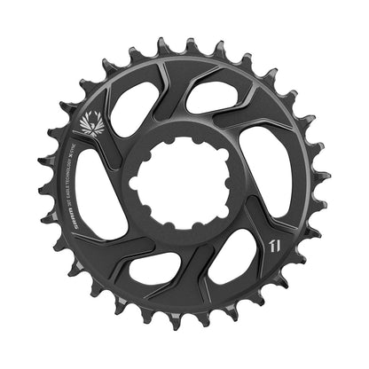 Plateau Mono SRAM X-SYNC 2 EAGLE 12V Direct Mount Offset 4mm Cannondale AI — vue du plateau sur fond blanc