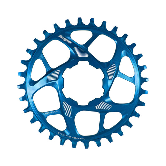 Plateau Mono HOPE R22 9/10/11/12V Direct Mount Bleu — vue du plateau sur fond blanc