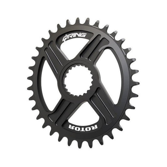Plateau Mono 12V ROTOR Q-RING Shimano SLX / XT / XTR Direct Mount — vue du plateau sur fond blanc