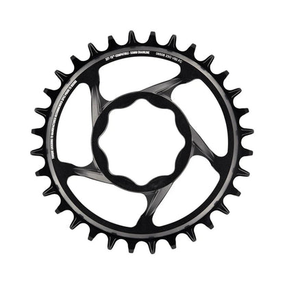 Plateau Mono E-THIRTEEN E-SPEC 11/12V Direct Mount TQ HPR50 — vue du plateau sur fond blanc