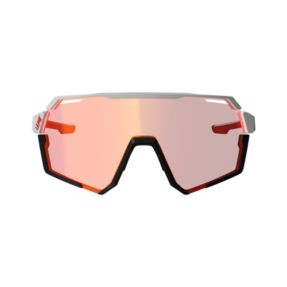 Lunettes LEATT RIDEVIZ PRO LARGE Blanc Verre Crystal Iriz Rouge