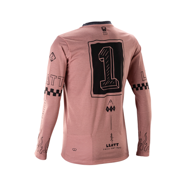 Maillot LEATT MTB GRAVITY 3.0 Femme Manches Longues Rose