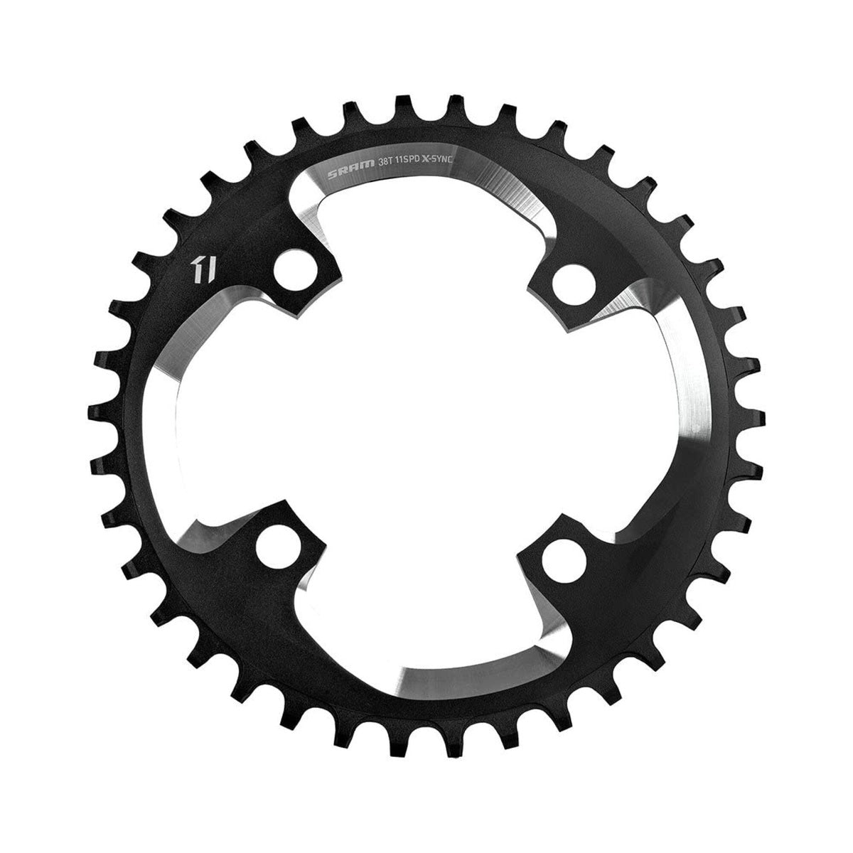 Plateau Mono SRAM X01 DH 10V 104mm — vue du plateau sur fond blanc