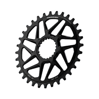 Plateau Mono STRONGLIGHT SHIMANO FC-M6100/7100/8100 12V Direct Mount Offset 3mm Boost — vue du plateau sur fond blanc