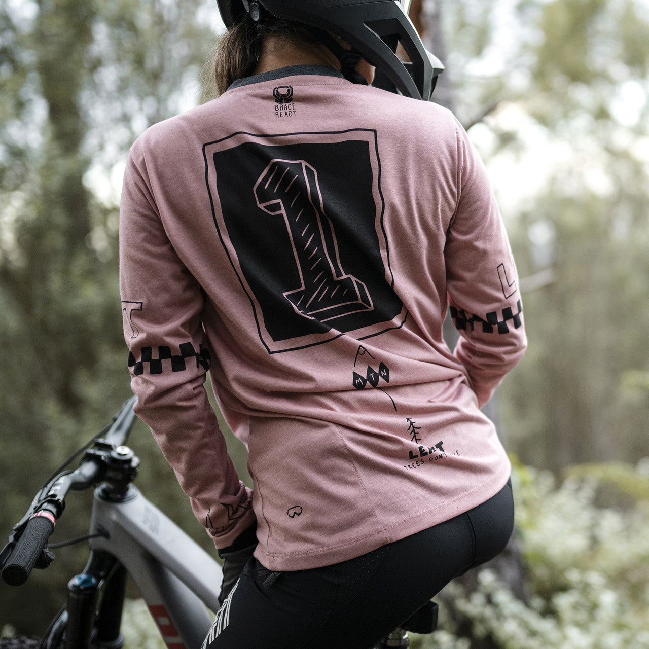 Maillot LEATT MTB GRAVITY 3.0 Femme Manches Longues Rose