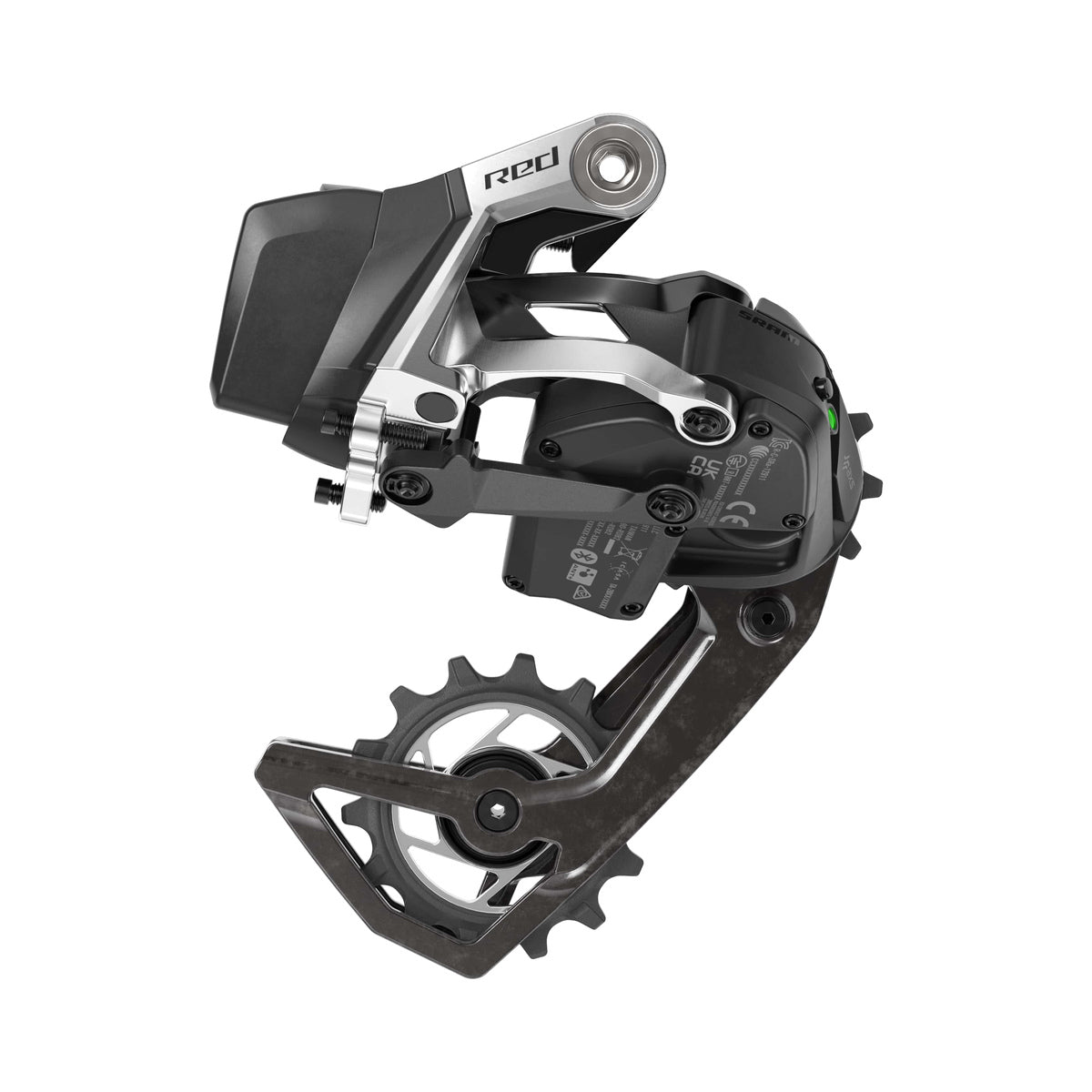 Dérailleur Arrière SRAM RED AXS E1 12V – vue produit sur fond blanc