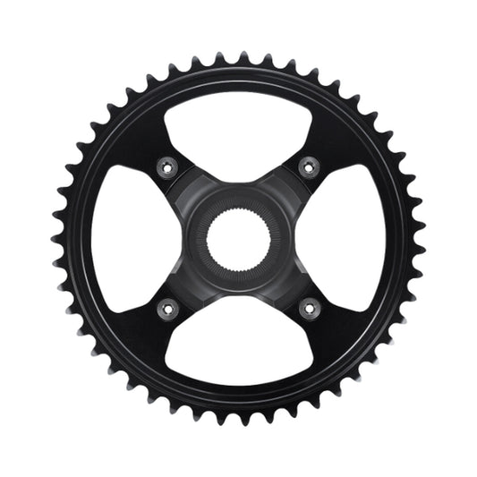 Plateau Mono E-Bike SHIMANO SM-CRE80-R 10/11V Ligne de chaine 50mm — vue du plateau sur fond blanc