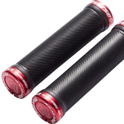 Grips REVERSE COMPONENTS SPIN Lock-On Ø 30mm Noir/Rouge