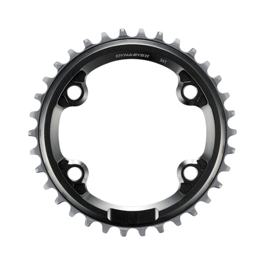 Plateau Mono SHIMANO XTR SM-CRM91 10/11V — vue du plateau sur fond blanc