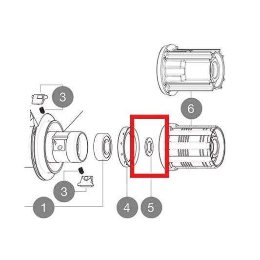 Kit 3 Entretoises Internes MAVIC Argent 9mm FTS-L