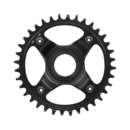 Plateau Mono E-Bike SHIMANO SM-CRE80-12-B 12V Ligne de chaine 53mm — vue du plateau sur fond blanc