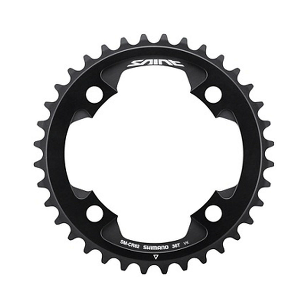 Plateau Mono SHIMANO SAINT SM-CR82 10V — vue du plateau sur fond blanc