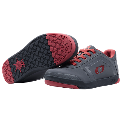 Chaussures VTT O'NEAL PINNED FLAT Gris/Rouge