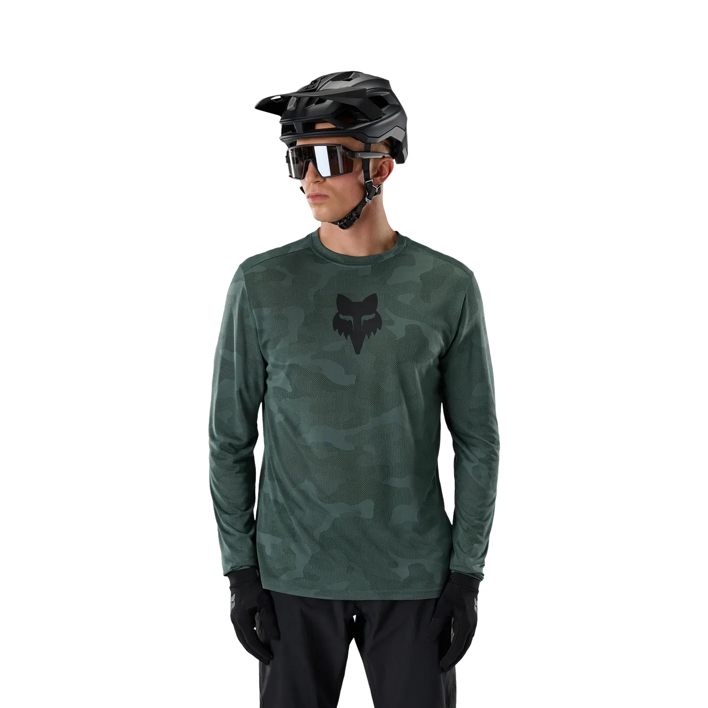 Maillot FOX RANGER TRU DRI Manches Longues Vert Sauge