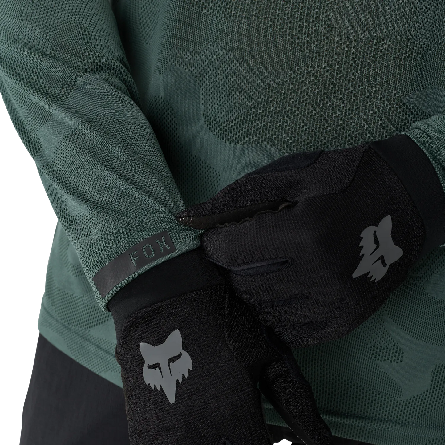 Maillot FOX RANGER TRU DRI Manches Longues Vert Sauge