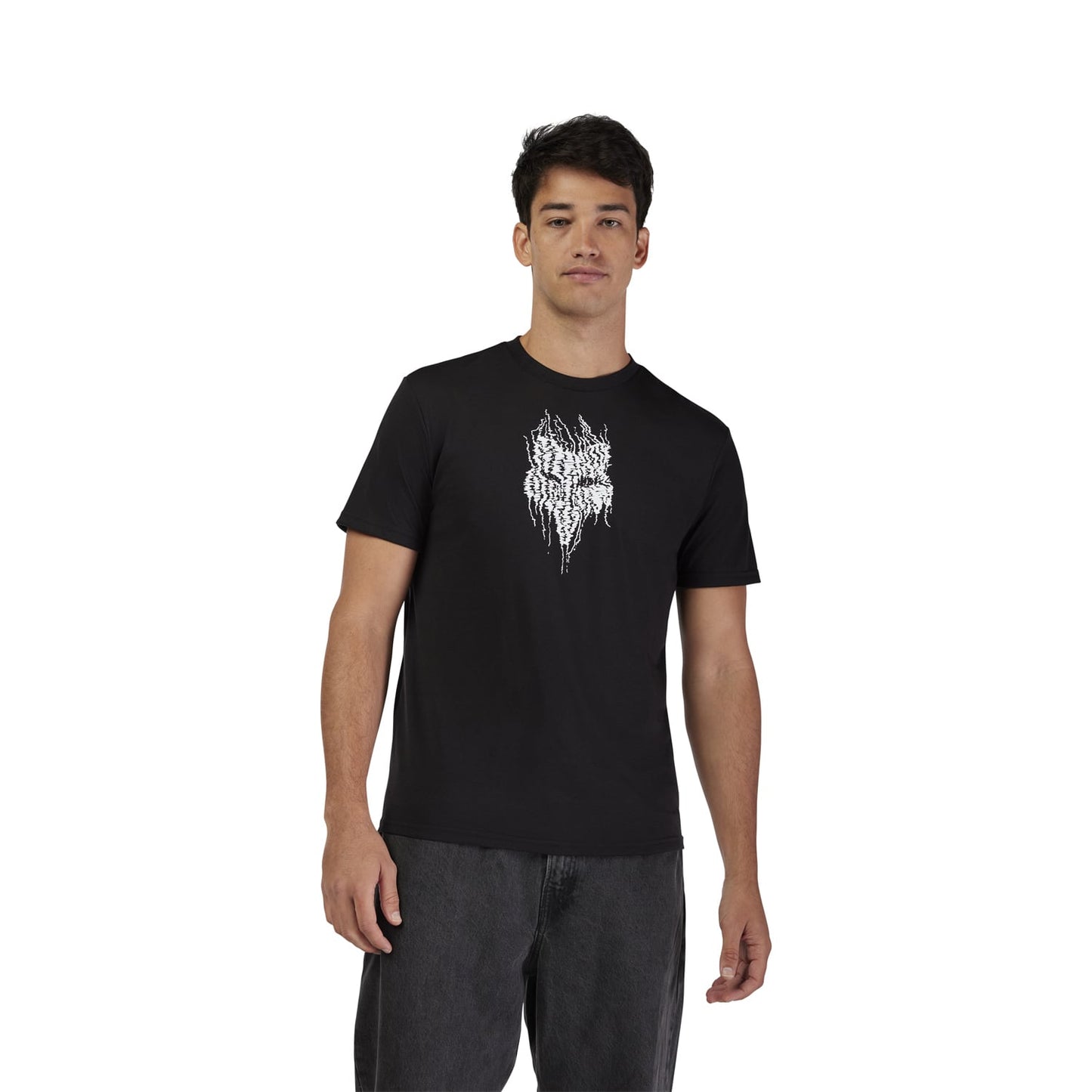 Maillot FOX BARK TECH TEE Manches Courtes Noir 2025