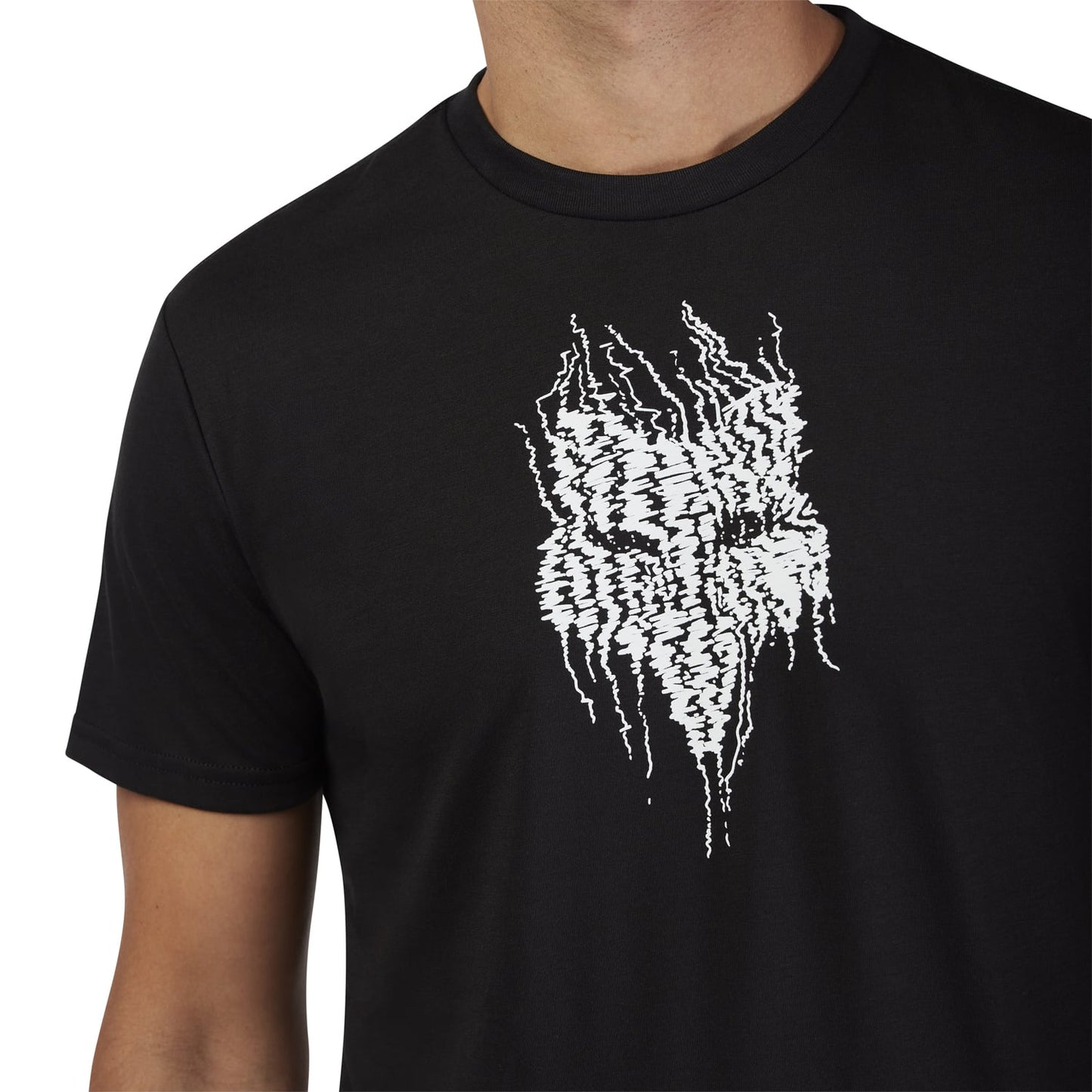 Maillot FOX BARK TECH TEE Manches Courtes Noir 2025