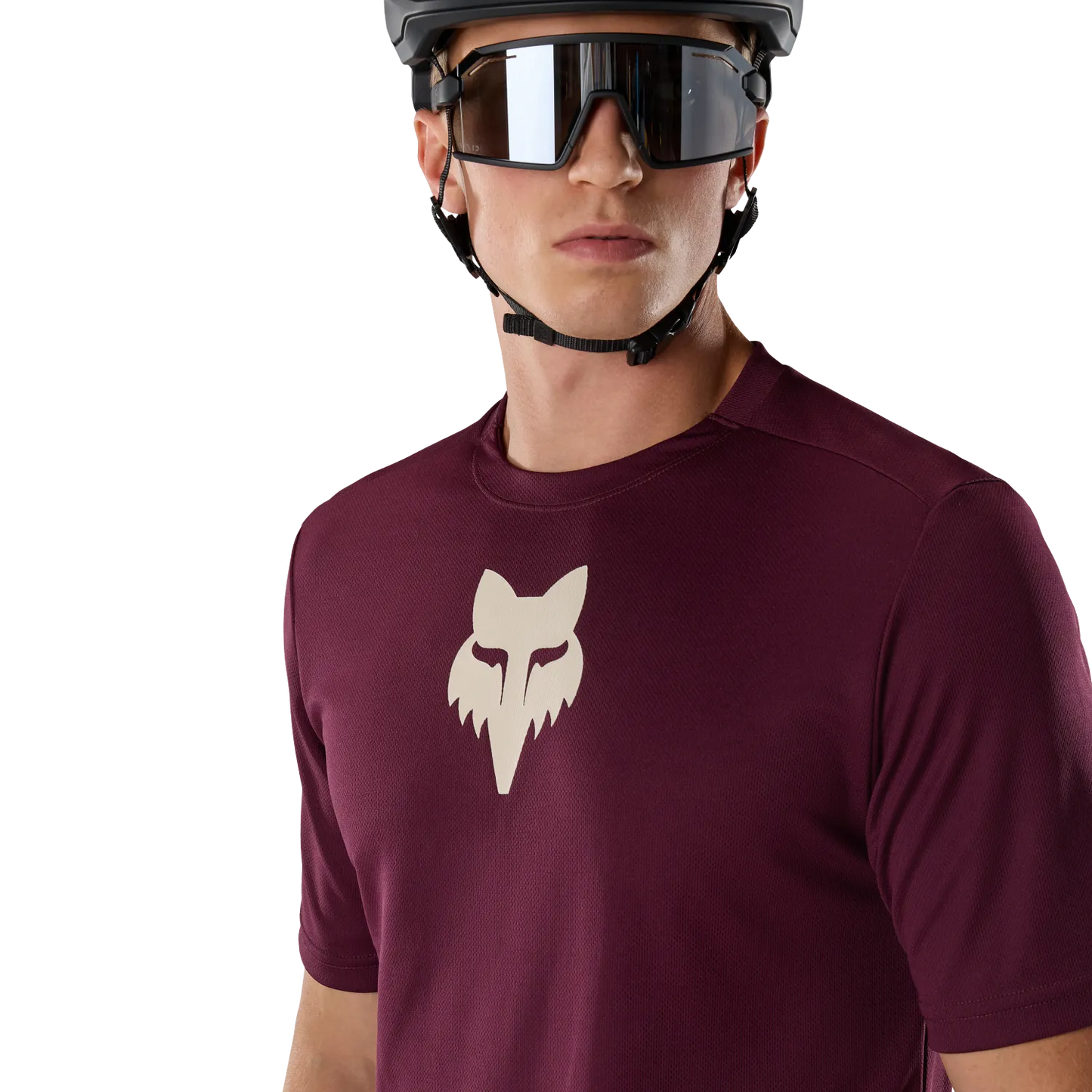 Maillot FOX RANGER FOX HEAD Manches Courtes Bordeaux