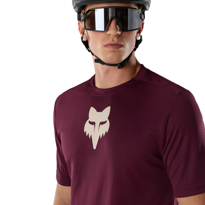 Maillot FOX RANGER FOX HEAD Manches Courtes Bordeaux