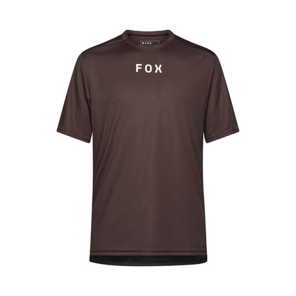 Maillot FOX RANGER WORDMARK Manches Courtes Marron