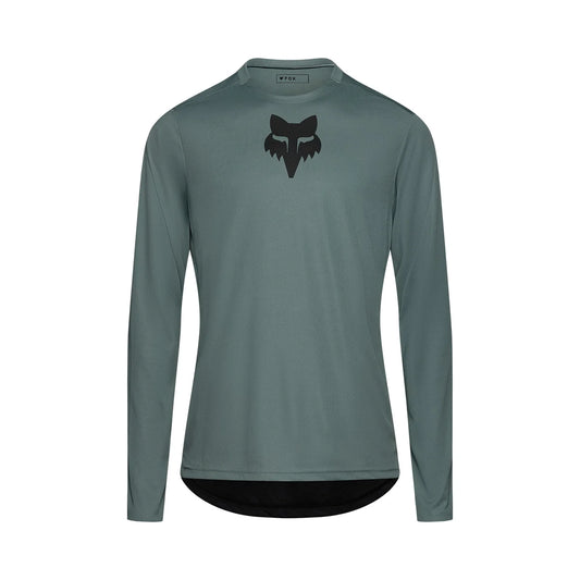 Maillot FOX RANGER FOX HEAD Manches Longues Gris Sauge