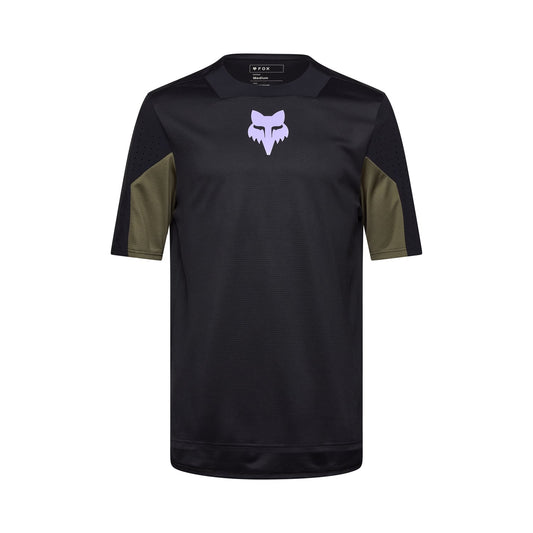 Maillot FOX DEFEND PARK Manches Courtes Noir 2025