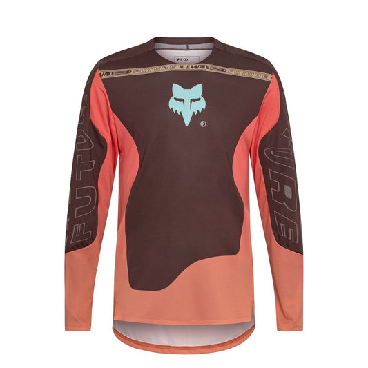 Maillot FOX FLEXAIR ELEVATED Manches Longues Marron/Orange