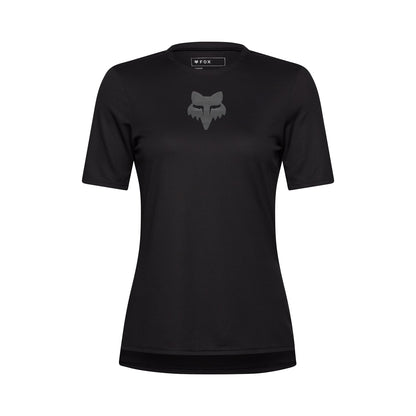 Maillot FOX RANGER HEAD Femme Manches Courtes Noir