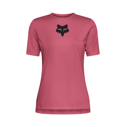 Maillot FOX RANGER HEAD Femme Manches Courtes Berry