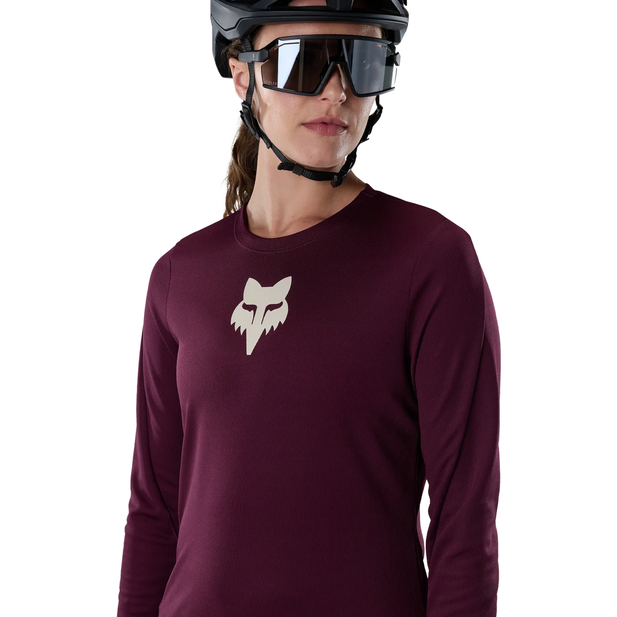 Maillot FOX RANGER FOX HEAD Femme Manches Longues Bordeaux