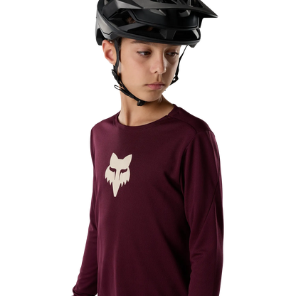 Maillot FOX RANGER FOX HEAD Junior Manches Longues Bordeaux