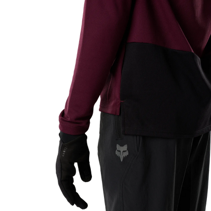 Maillot FOX RANGER FOX HEAD Junior Manches Longues Bordeaux