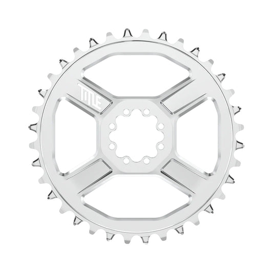 Plateau TITLE CR1 10/11/12V REGULAR DM 8 Vis Chrome — vue du plateau sur fond blanc
