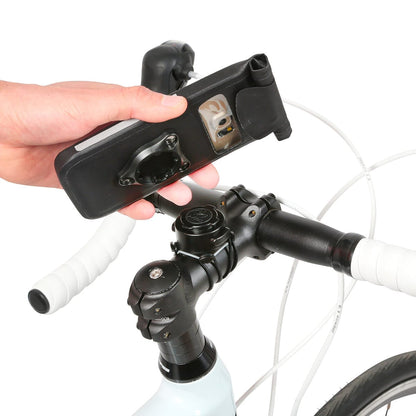 Support Smartphone Universel ZEFAL Z-CONSOLE DRY L — pochette avec téléphone installée