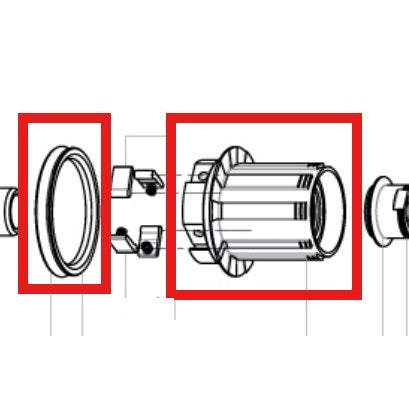 Corps De Roue Libre MAVIC ITS-4 + Joint Type Shimano HG