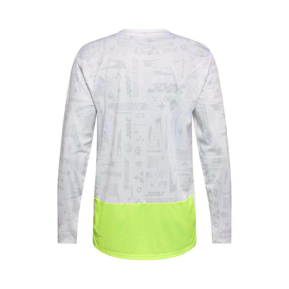 Maillot FOX RANGER LUNAR Manches Longues Blanc/Jaune - Édition Spéciale