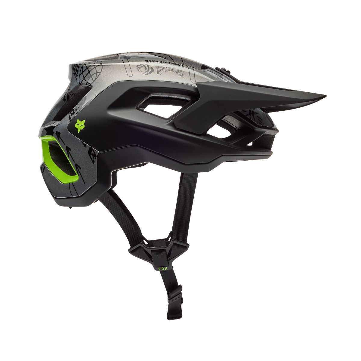 Casque VTT FOX SPEEDFRAME PRO LUNAR Noir/Gris - Édition Spéciale