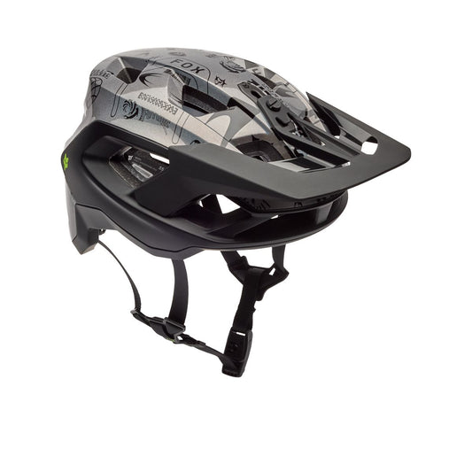 Casque VTT FOX SPEEDFRAME PRO LUNAR Noir/Gris - Édition Spéciale