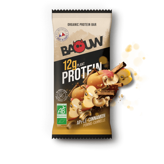 Barre Protéinée BAOUW BIO EXTRA Pomme/Cannelle (50g)