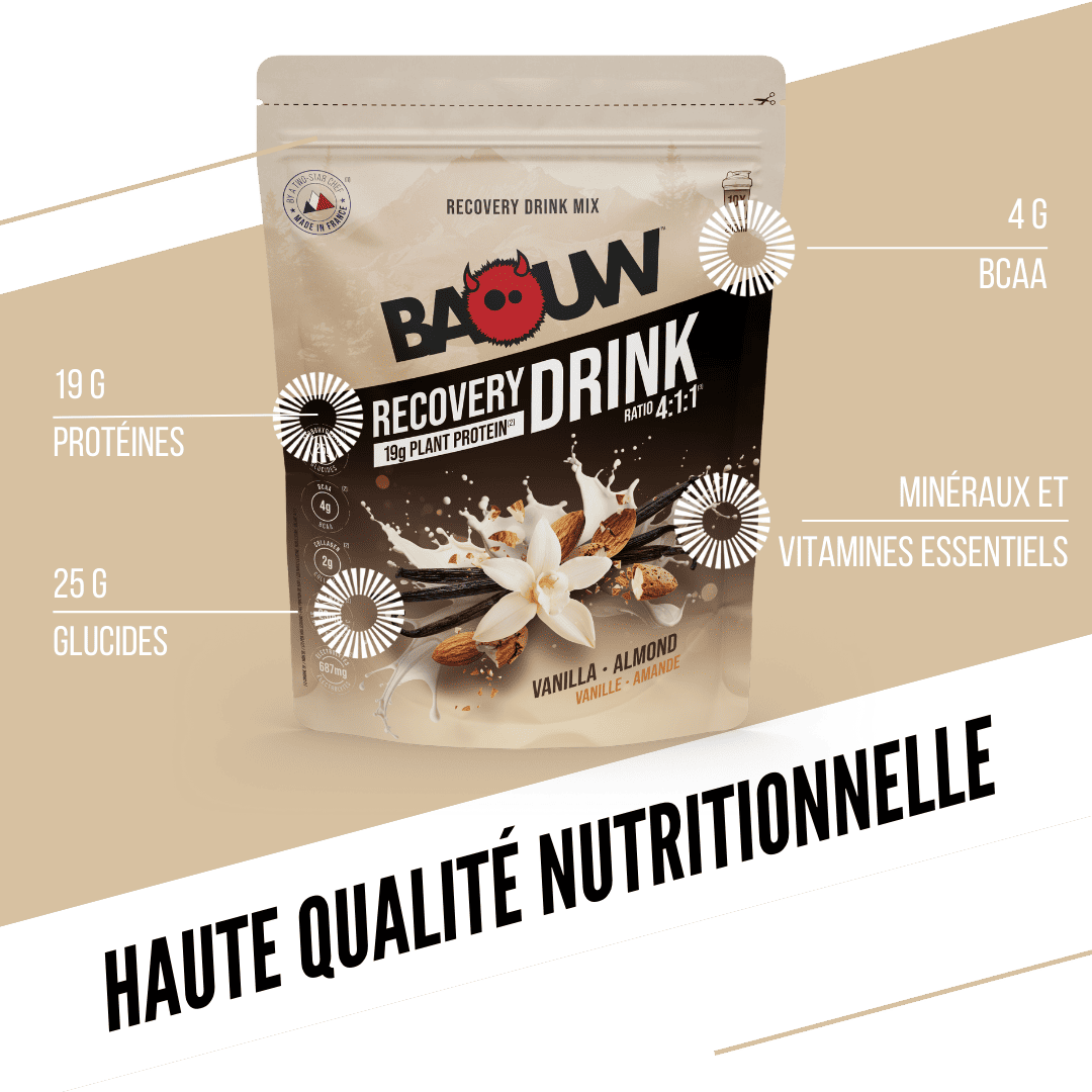 Boisson de Récupération BAOUW RECOVERY (500g) Vanille Amande