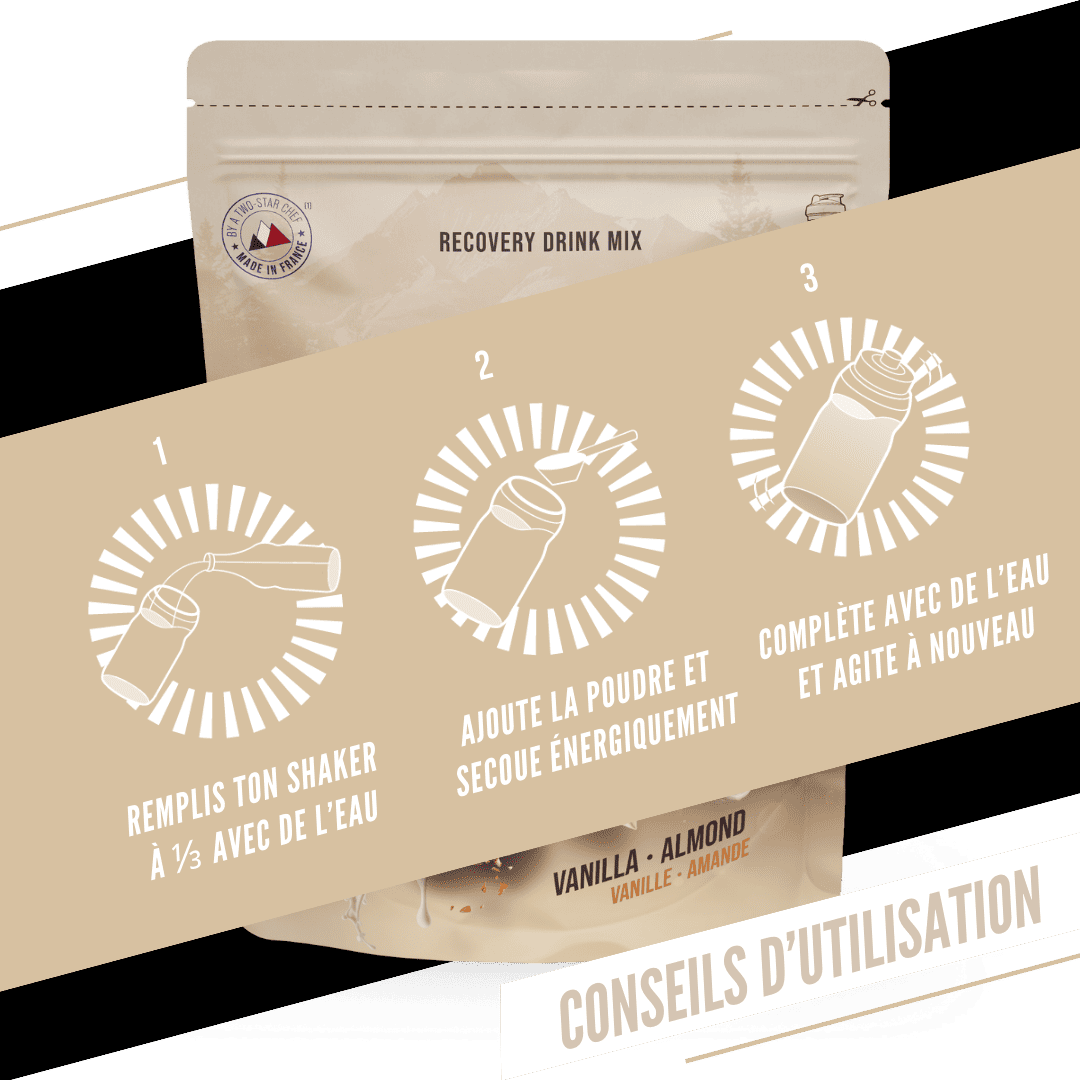 Boisson de Récupération BAOUW RECOVERY (500g) Vanille Amande