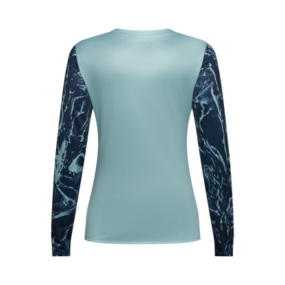 Maillot FOX RANGER IMAGE PRINT Femme Manches Longues Bleu