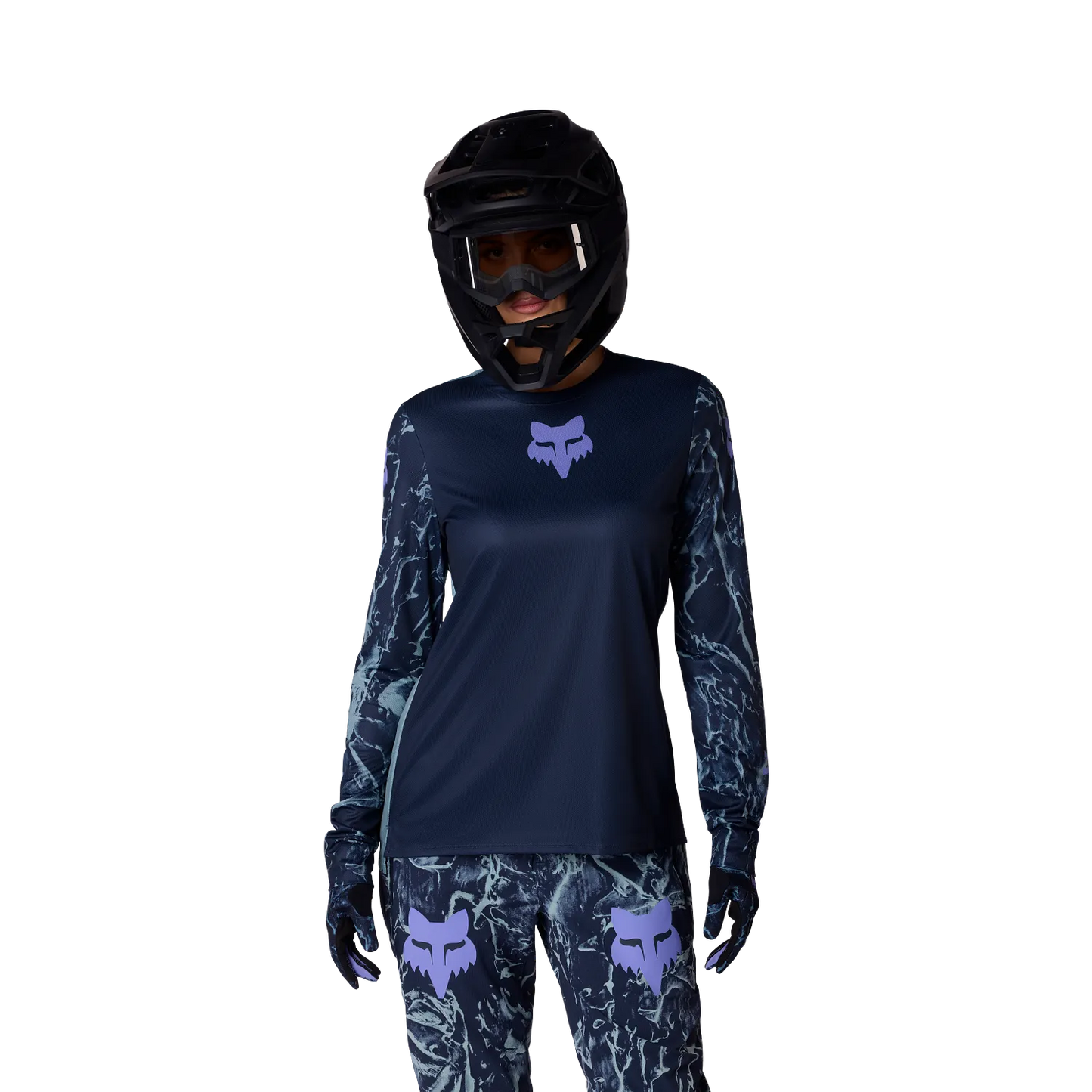 Maillot FOX RANGER IMAGE PRINT Femme Manches Longues Bleu