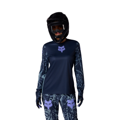 Maillot FOX RANGER IMAGE PRINT Femme Manches Longues Bleu
