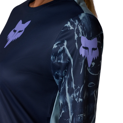 Maillot FOX RANGER IMAGE PRINT Femme Manches Longues Bleu