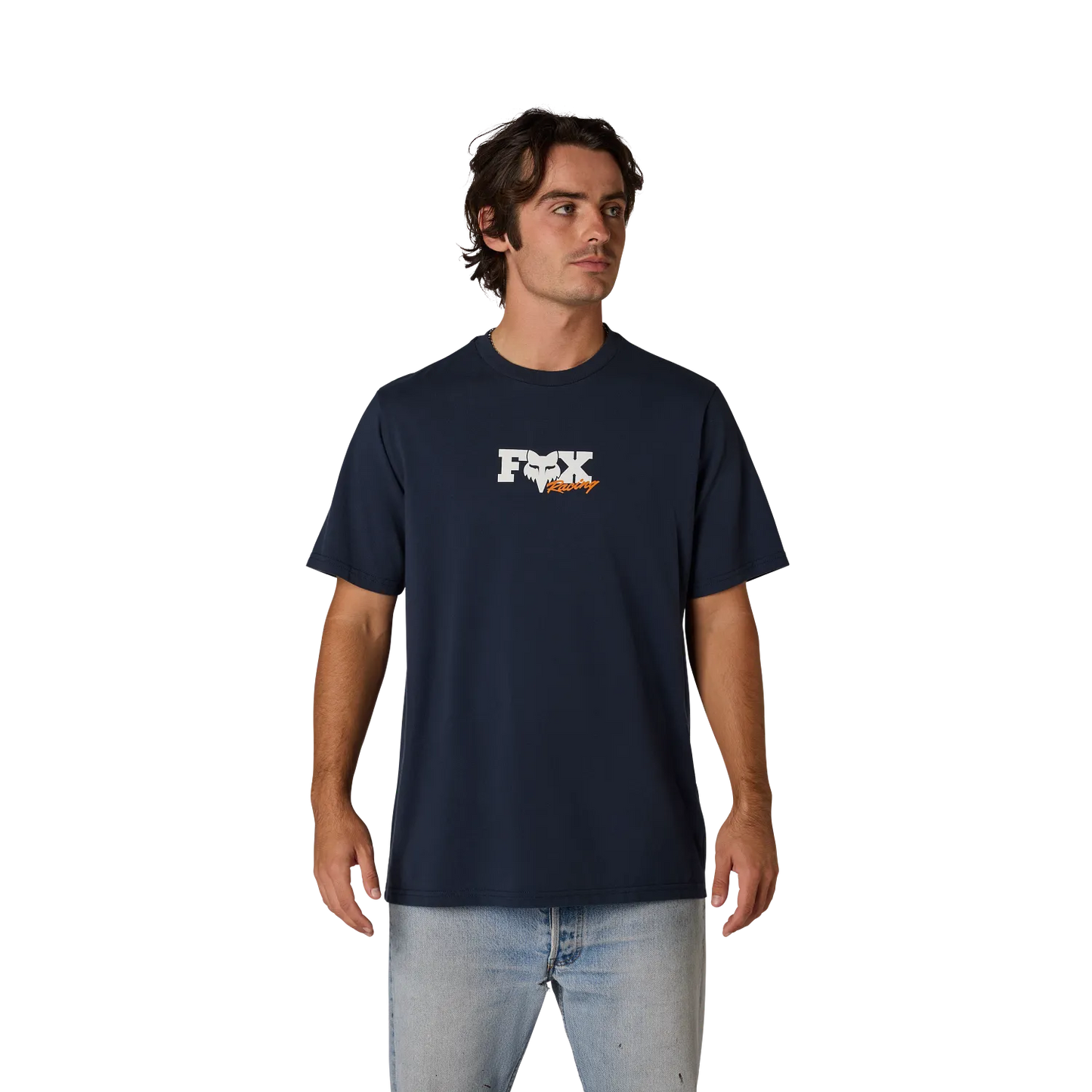 T-Shirt FOX CHECKER 195 ORIGINAL Manches Courtes Bleu Midnight