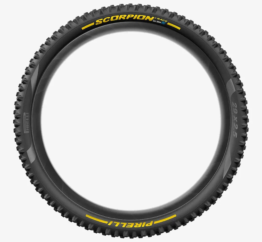 Pneu PIRELLI SCORPION RACE DH S 29x2.5 Tubeless Ready Souple Noir/Jaune 3907600