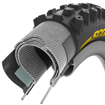 Pneu PIRELLI SCORPION RACE DH S 29x2.5 Tubeless Ready Souple Noir/Jaune 3907600